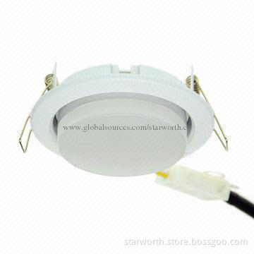 LED Downlight, GX53, 4W, 80Ra CRI, 2,700 to 6,000K CCT, 80lm/W, CE/RoHS/CB Mark